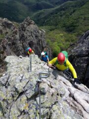 uscita dallo spigolo dopo il ponte tibetano