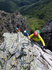 uscita dallo spigolo dopo il ponte tibetano