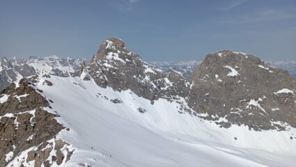 Dal Brusalana Sella e Pic d'Asti, Rocca Rossa a dx