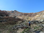 Verso la Sella del Marmagna, col monte Aquilotto a sin.