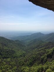 Vista panoramica da sotto il tetto del 4 tiro