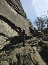 Inizio discesa con catene