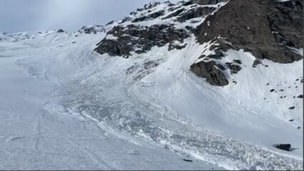 una delle valanghe di fondo recenti