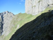 Uno dei traversi dalla prima ex ferrata