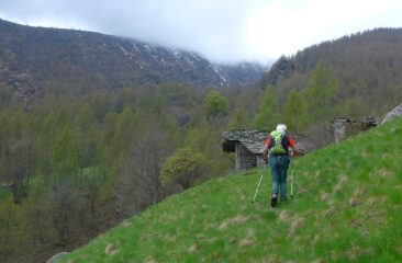 Nel valloncello verso il Bec