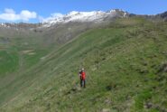 Salendo sul crestone verso il Truc del Chiet 