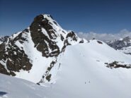 La grande aiguille rousse dalla punta del carro