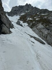 in discesa nel canalone