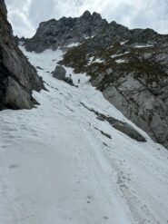 in discesa nel canalone