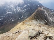 Cresta scendendo al Colle della Paglia.