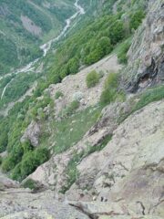 Giorgio in sosta L6 io in sosta L5, alby e silvano che salgono.....tiro che non fa parte della via