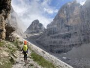 Salendo verso la Bocca di Brenta