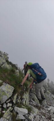 Sul percorso di cresta