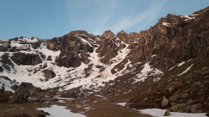 il canale da salire dei due visibili quello a dx..