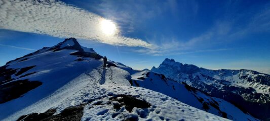 Verso la vera cima del Brusalana 