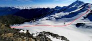 Vallone di discesa visto dal Brusalana