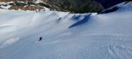 Discesa su neve perfetta nella parte alta