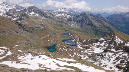 Laghi Palasina dalla vetta