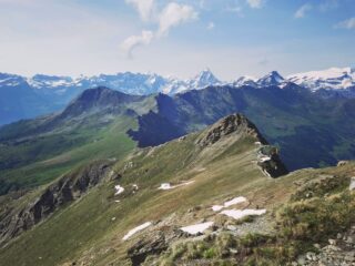 Visione completa della cresta percorsa 
