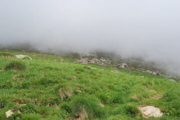 L’arrivo alle Alpi Buscajun; il meteo, come suol dirsi, è self-explaining