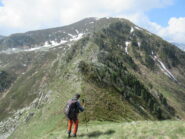 La cresta da Cima della Madonna (m.2101)