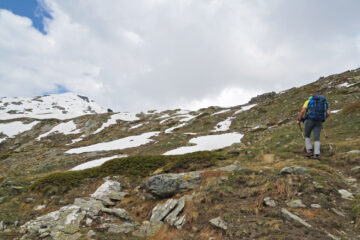 Quasi al bivacco con dietro la cima