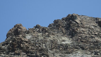 la cresta ovest (da dx a sx) fino all'intaglio visibile sulla sx