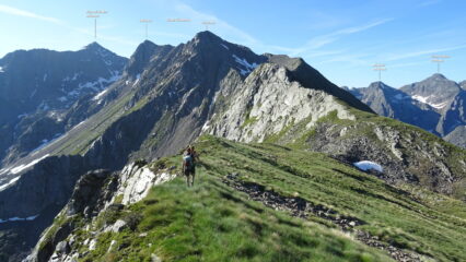 La cresta vista da P.ta della Pessa.