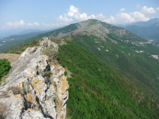 L' aerea cresta di Rocca Livernà