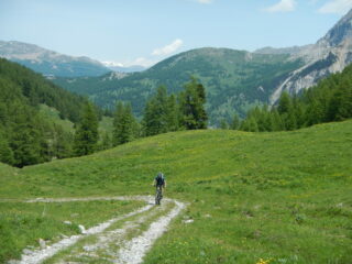 in risalita del Vallone Chabaud