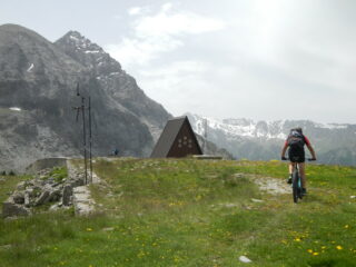 l'arrivo in cima