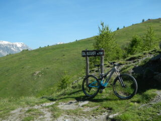 l'arrivo al Colle Blegier 
