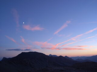 Tramonto dal bivacco