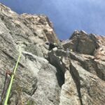 sulla terza punta, sosta sotto al tetto