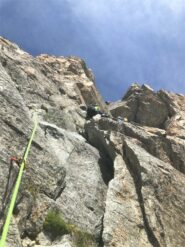 sulla terza punta, sosta sotto al tetto