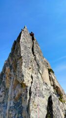 Uno dei torrioni che compongono la cresta