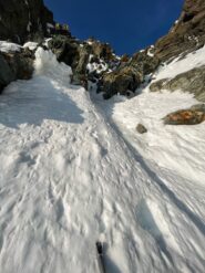 Parte finale prima di uscire in cresta 