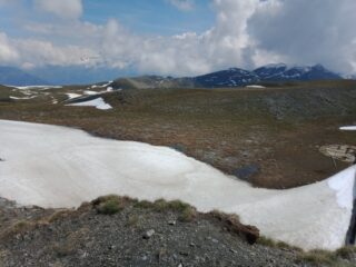 Dalla Cima del Gran Costa si vede avanzare il brutto tempo verso l'Assietta