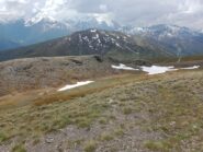 Dal Genevris si vede bene il Moncrons ormai pulito dalla neve