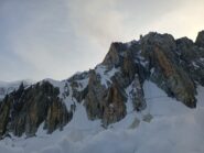 L'attacco della via, si vede la grossa rigola
