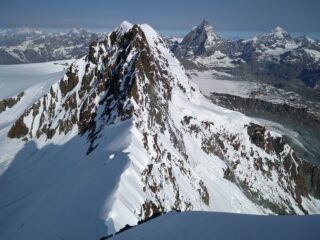 Breithorn Centrale visto dal Gemello.