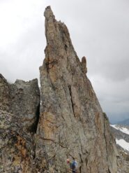 l'affilata quarta punta da cui ci si cala