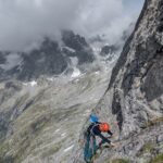 Pa parte finale del quarto tiro (noi abbiamo preso la variante che sale dritta sulla sosta e poi piega a destra)