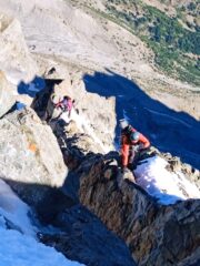 Ultimi metri prima della cima poco sopra il cheval rouge