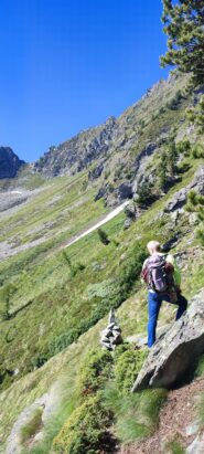 verso il colle dove inizia la cresta