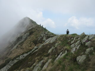 Arrivo all'Uja di Corio. Tratto finale in cresta.