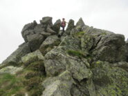 scendendo verso la Bocchetta di Quarn