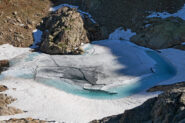 Terzo laghetto del Matto ancora ghiacciato