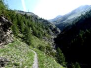 La Miniera Colonna vista dal sentiero.