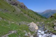 Costeggiando l'impetuoso torrente